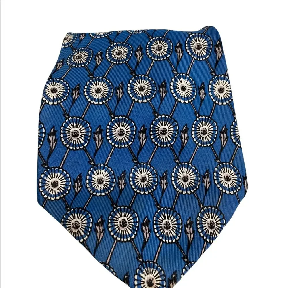 Vintage Van Heusen Van Cruise Blue Tie With Original Tags New Old Stock Rayon